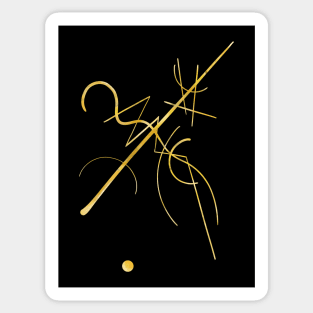 Kandinsky - Black and Gold Sticker